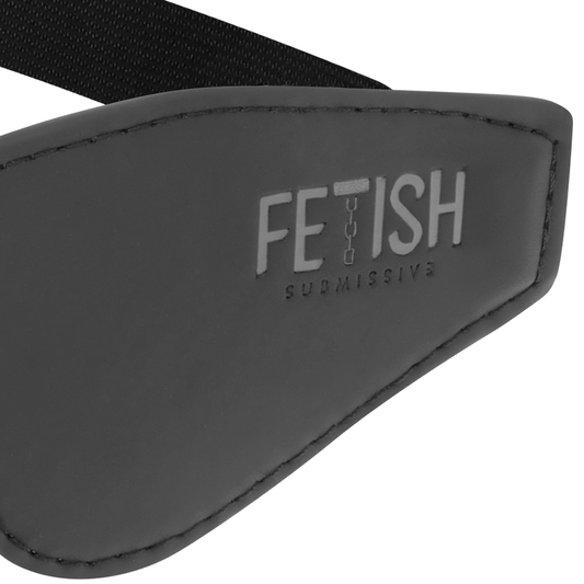 FETISH SUBMISSIVE - MASCHERA VEGANA IN PELLE CON FODERA IN NOPRENE - FETISH SUBMISSIVE BONDAGE | Lingerie Harness Boutique