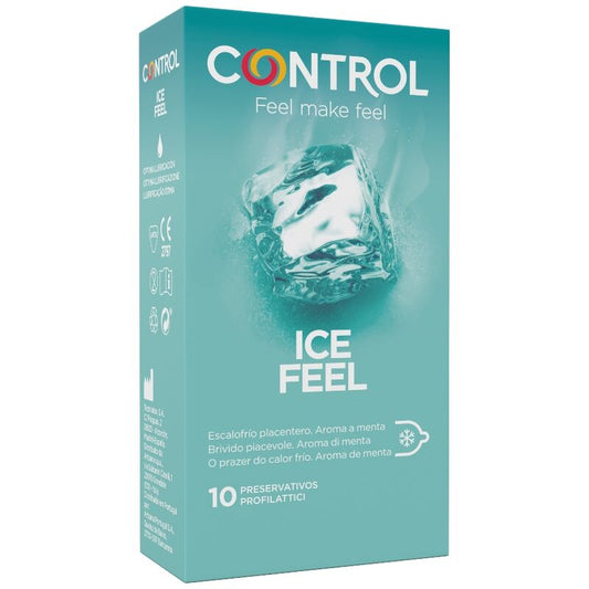 CONTROL - EFFETTO ICE FEEL COOL 10 UNITÀ - CONTROL CONDOMS | Lingerie Harness Boutique