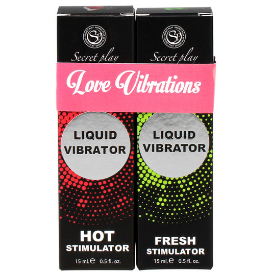 SECRETPLAY - LIQUID VIBRATOR LOVE VIBRATIONS PACKAGE