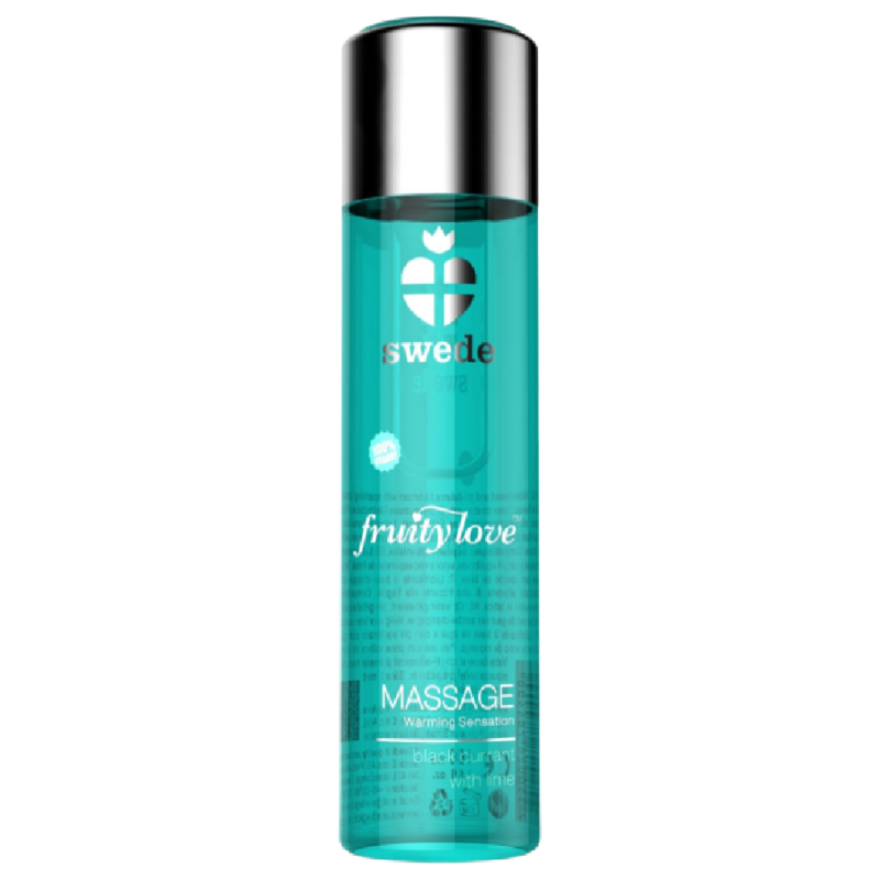 SWEDE - FRUITY LOVE OLIO DA MASSAGGIO EFFETTO RISCALDANTE RIBES NERO E LIME 120 ML - SWEDE | Lingerie Harness Boutique