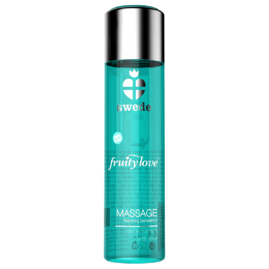 SWEDE - FRUITY LOVE OLIO DA MASSAGGIO EFFETTO RISCALDANTE RIBES NERO E LIME 120 ML - SWEDE | Lingerie Harness Boutique