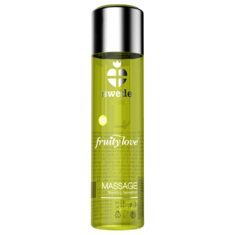 SWEDE - FRUITY LOVE MASSAGE OIL WARMING EFFECT VANILLA AND GOLDEN PEAR 120 ML