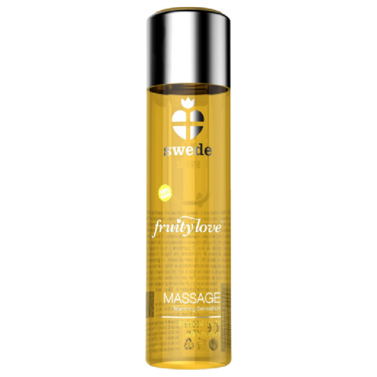 SWEDE - FRUITY LOVE OLIO DA MASSAGGIO EFFETTO RISCALDANTE FRUTTATO TROPICALE CON MIELE 120 ML. - SWEDE | Lingerie Harness Boutique