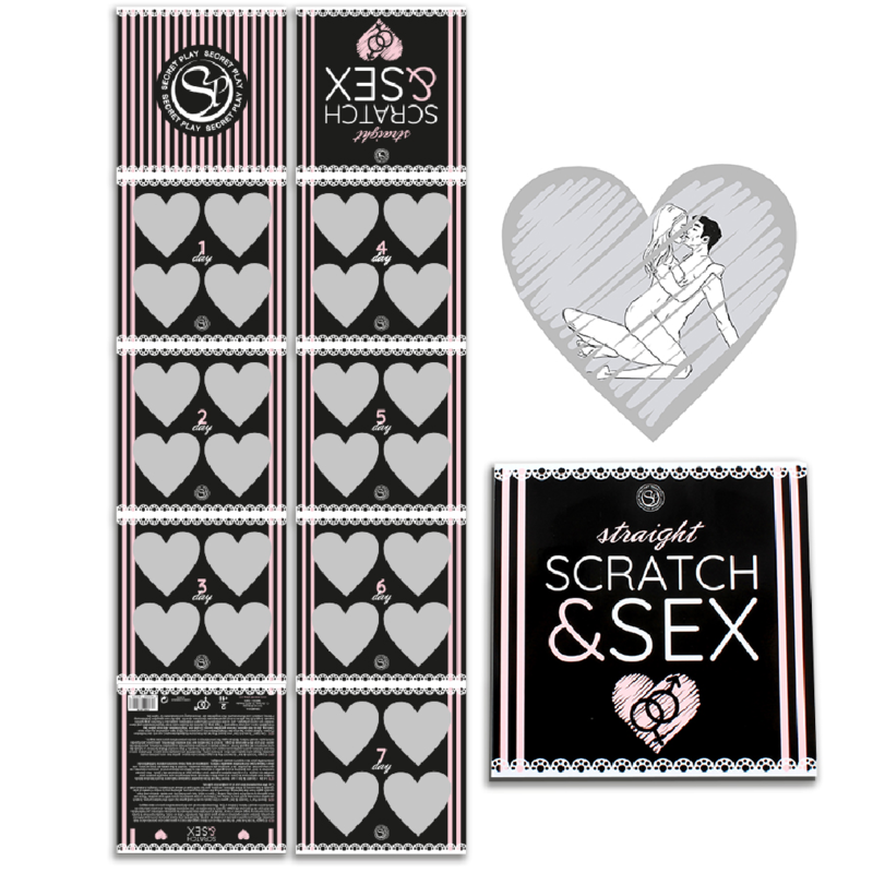 SECRETPLAY - GIOCO DI GRATTA E SESSO PER COPPIE ETERO (ES/EN/FR/PT/DE) - SECRETPLAY 100% GAMES | Lingerie Harness Boutique