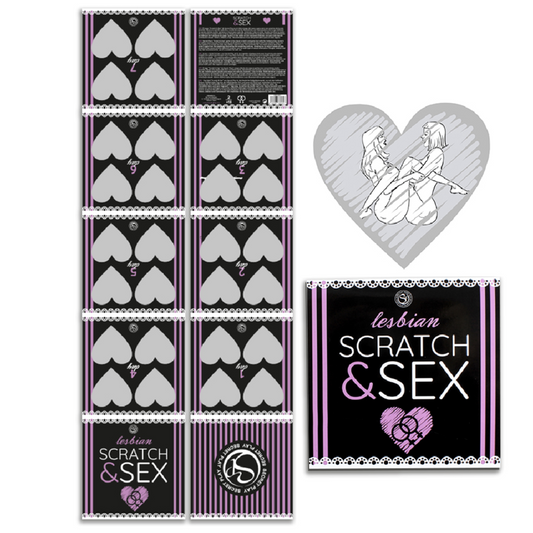 SECRETPLAY - SCRATCH AND SEX GAME FOR COUPLES LESBIAN POSITIONS (ES/EN/FR/PT/DE)