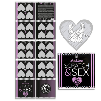 SECRETPLAY - GIOCO DI GRATTA E SESSO PER COPPIE POSIZIONI LESBICHE (ES/EN/FR/PT/DE) - SECRETPLAY 100% GAMES | Lingerie Harness Boutique