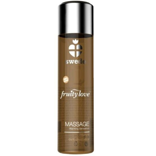 SWEDE - FRUITY LOVE OLIO DA MASSAGGIO EFFETTO RISCALDANTE CIOCCOLATO FONDENTE INTENSO 60 ML - SWEDE | Lingerie Harness Boutique