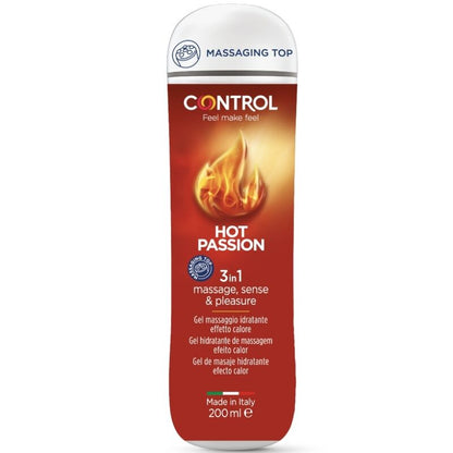 CONTROL - HOT PASSION GEL 3 IN 1 200 ML - CONTROL LUBES | Lingerie Harness Boutique