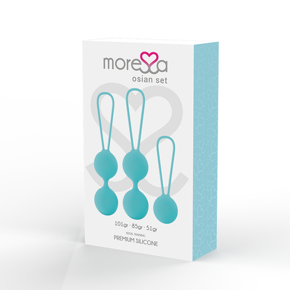 MORESSA - SET OSIAN PREMIUM IN SILICONE TURCHESE