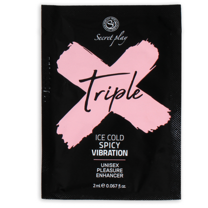 SECRETPLAY - INTENSIFICATORE DI PIACERE TRIPLO X A DOSE SINGOLA - SECRETPLAY COSMETIC | Lingerie Harness Boutique