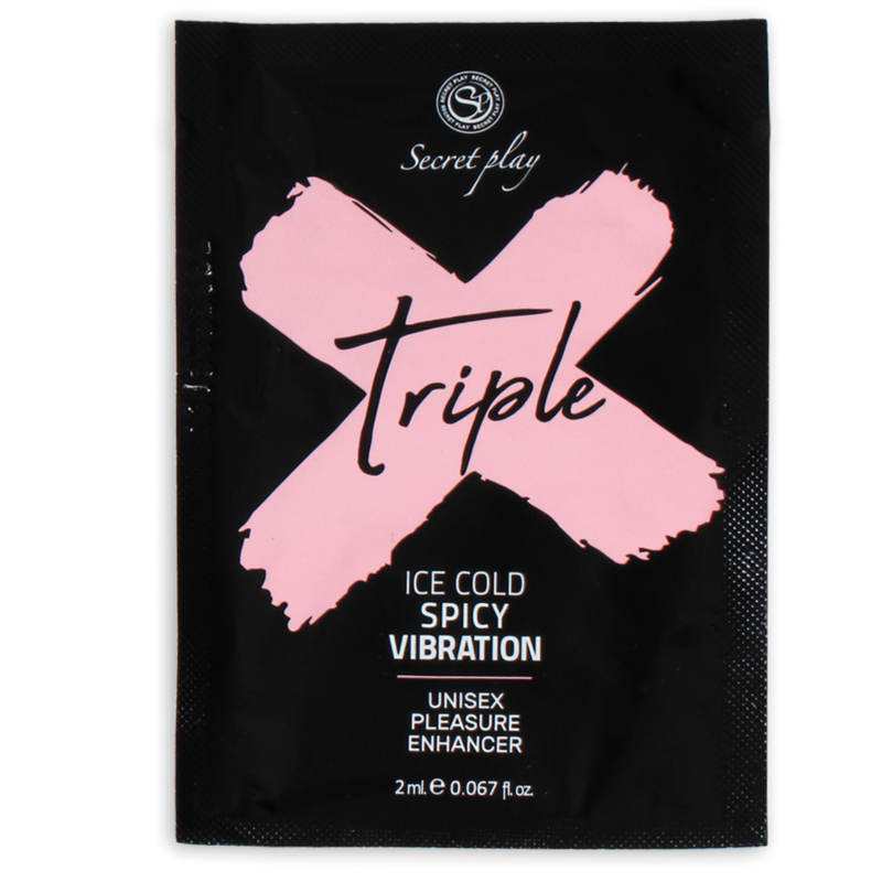 SECRETPLAY - INTENSIFICATORE DI PIACERE TRIPLO X A DOSE SINGOLA - SECRETPLAY COSMETIC | Lingerie Harness Boutique