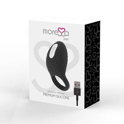 ANELLO VIBRANTE RICARICABILE MORESSA ZAC PREMIUM - MORESSA | Lingerie Harness Boutique