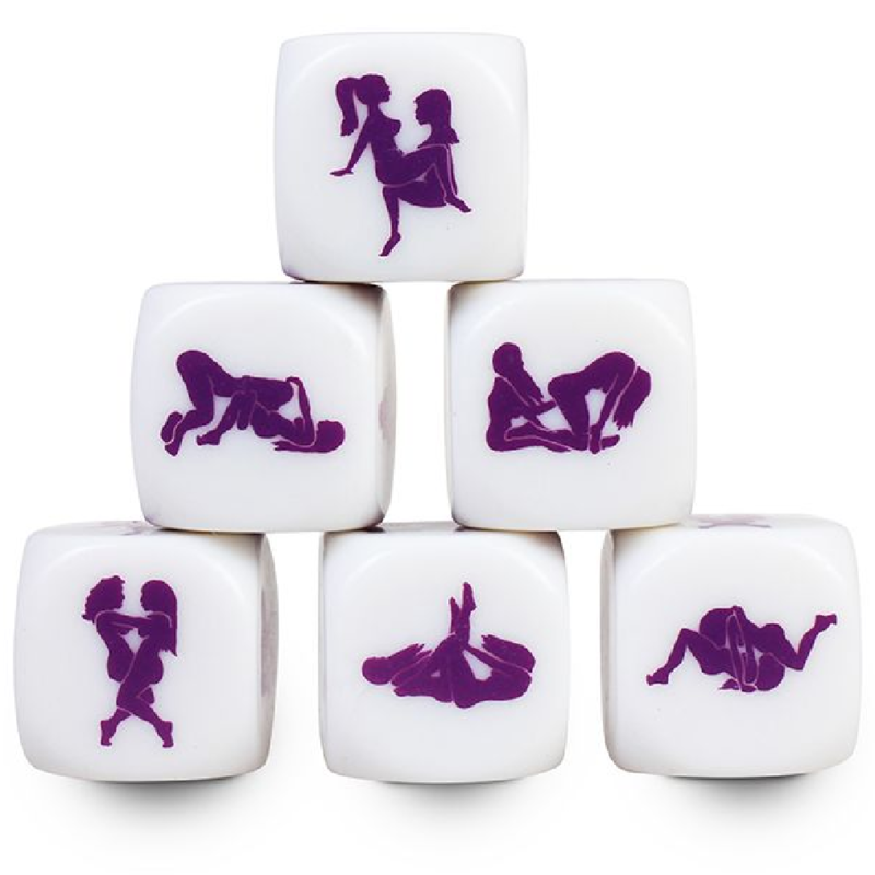 SECRETPLAY - DADI KAMASUTRA LESBICI 25 MM - SECRETPLAY 100% GAMES | Lingerie Harness Boutique