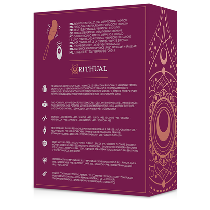 RITHUAL - ESHA EGG SISTEMA DI CONTROLLO REMOTO ROTAZIONE + VIBRAZIONE - RITHUAL | Lingerie Harness Boutique
