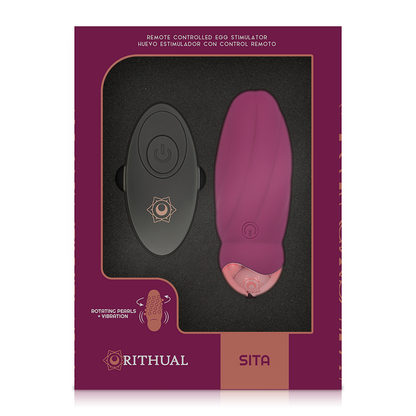 RITHUAL - SITA EGG TELECOMANDO ROTAZIONE PERLINE + VIBRAZIONE - RITHUAL | Lingerie Harness Boutique
