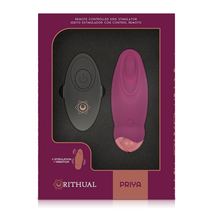RITHUAL - PRIYA EGG TELECOMANDO G-SPOT + VIBRAZIONE - RITHUAL | Lingerie Harness Boutique