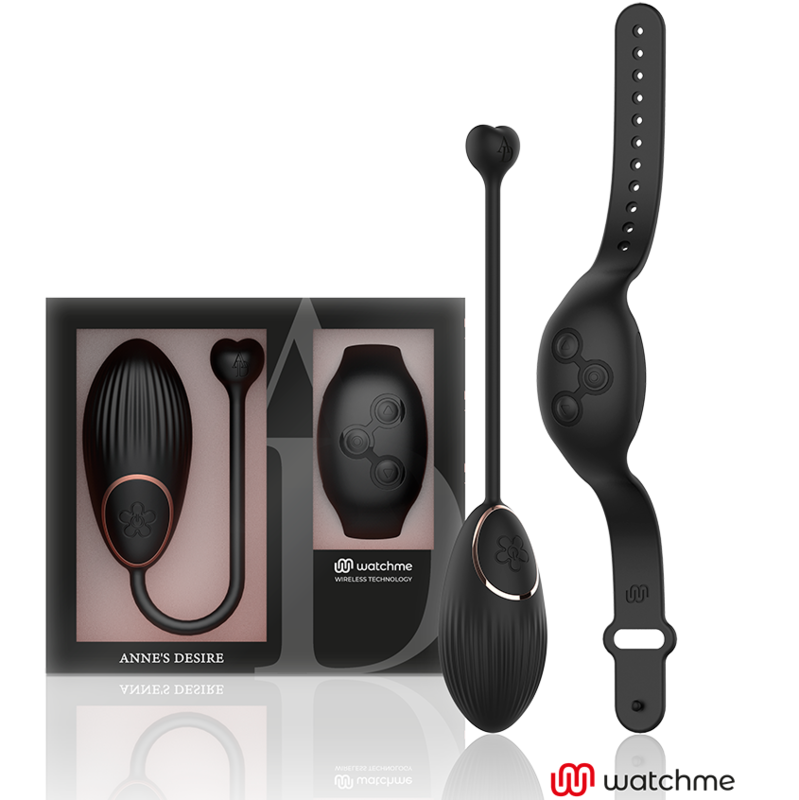 ANNE'S DESIRE - EGG TECNOLOGIA DI CONTROLLO REMOTO WATCHME NERO - ANNE´S DESIRE | Lingerie Harness Boutique