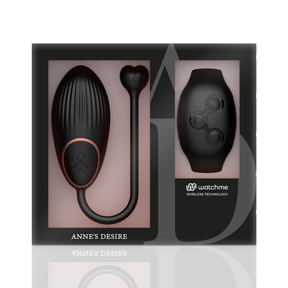 ANNE'S DESIRE - EGG TECNOLOGIA DI CONTROLLO REMOTO WATCHME NERO - ANNE´S DESIRE | Lingerie Harness Boutique