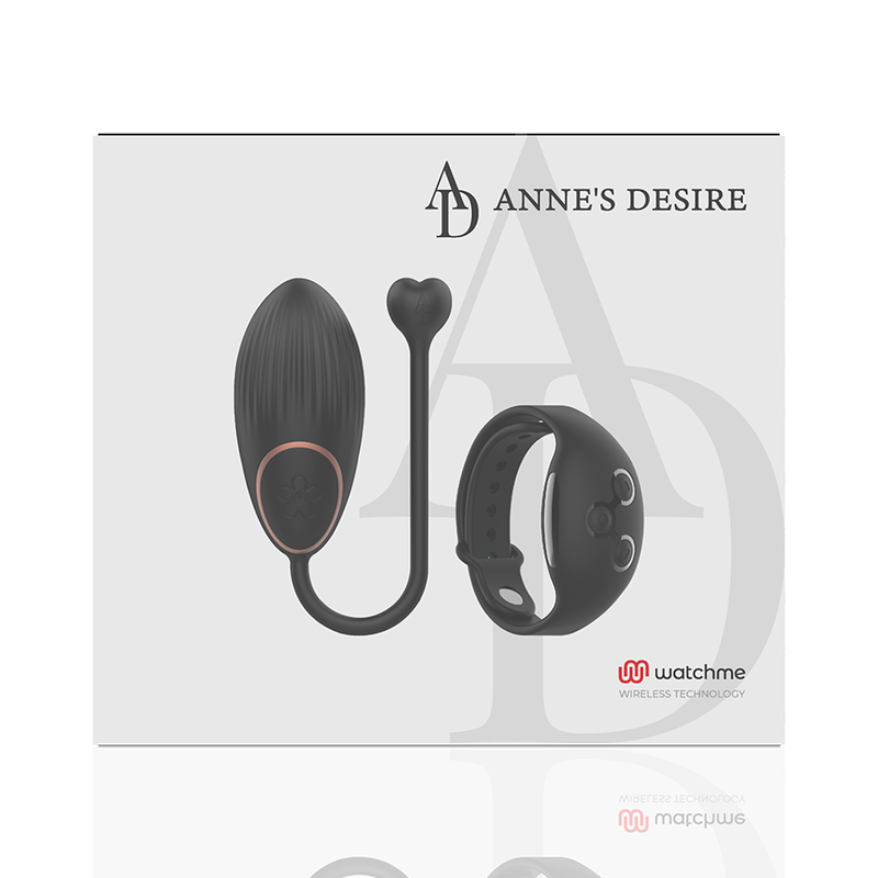 ANNE'S DESIRE - EGG TECNOLOGIA DI CONTROLLO REMOTO WATCHME NERO - ANNE´S DESIRE | Lingerie Harness Boutique