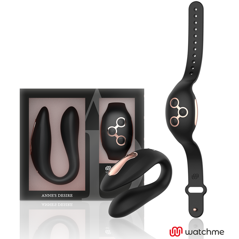 ANNE'S DESIRE - DUAL PLEASURE TECNOLOG A WATCHME NERO/ORO - ANNE´S DESIRE | Lingerie Harness Boutique