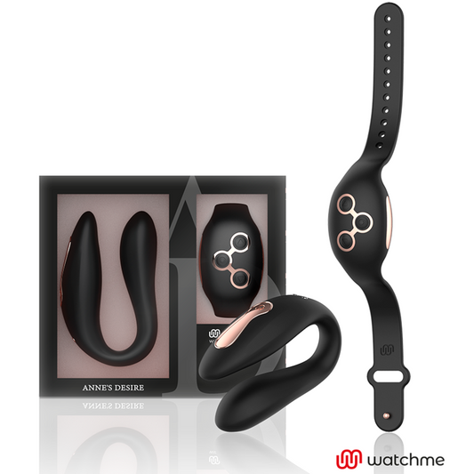 ANNE'S DESIRE - DUAL PLEASURE TECNOLOG A WATCHME NERO/ORO - ANNE´S DESIRE | Lingerie Harness Boutique