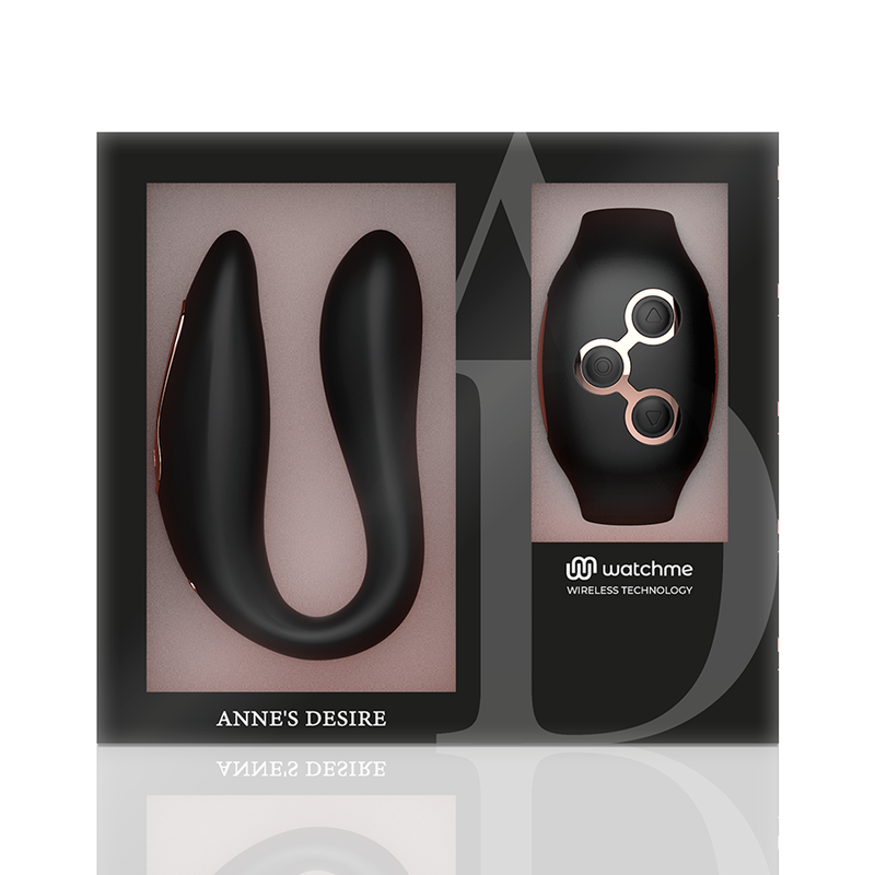 ANNE'S DESIRE - DUAL PLEASURE TECNOLOG A WATCHME NERO/ORO - ANNE´S DESIRE | Lingerie Harness Boutique