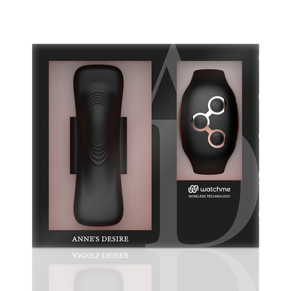 ANNE'S DESIRE - PANTY PLEASURE TECNOLOG A WATCHME NERO/ORO - ANNE´S DESIRE | Lingerie Harness Boutique