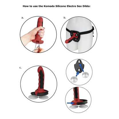 ELECTRASTIM - DILDO KOMODO SILICONE FUSION - ELECTRASTIM | Lingerie Harness Boutique