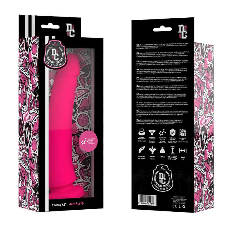 DELTA CLUB - TOYS DILDO MEDICO ROSA IN SILICONE 20 CM -O- 4 CM - DELTACLUB | Lingerie Harness Boutique