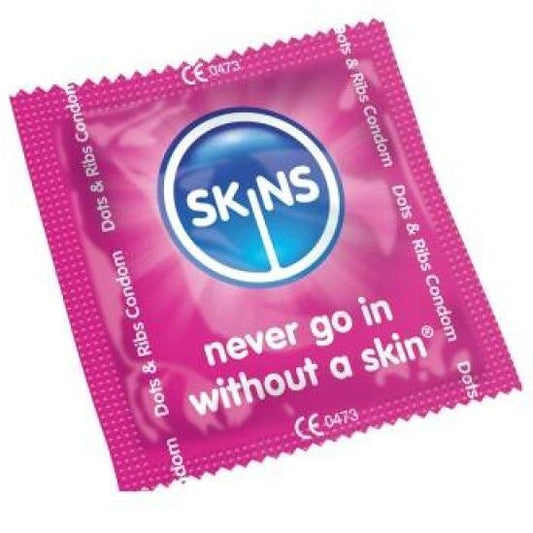 SKINS - SKINS CONDOMS POINTS AND STRIPS BAG 500 UNITS