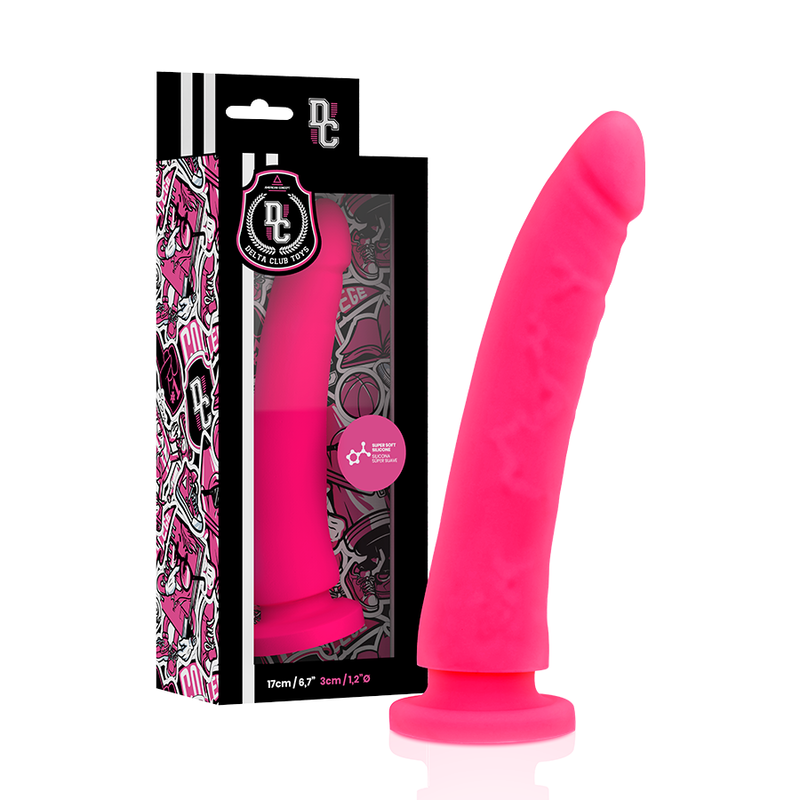 DELTA CLUB - TOYS IMBRACATURA + DONG SILICONE ROSA 17 CM -O- 3 CM - DELTACLUB | Lingerie Harness Boutique
