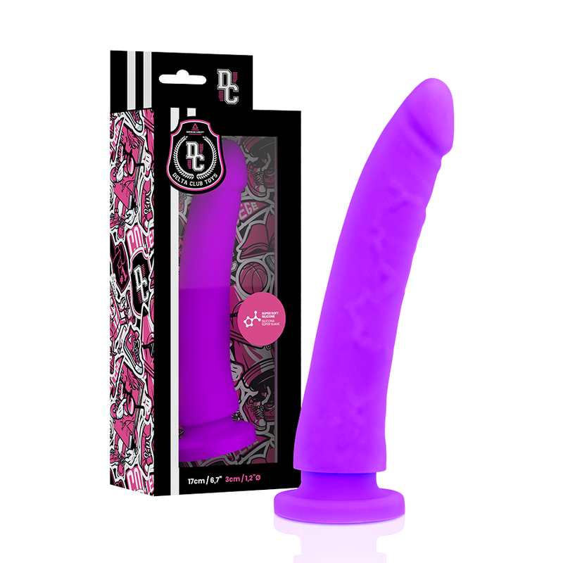 DELTA CLUB - TOYS IMBRACATURA + DONG SILICONE VIOLA 17 CM -O- 3 CM - DELTACLUB | Lingerie Harness Boutique