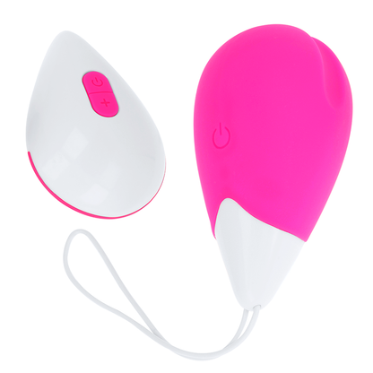 OHMAMA - VIBRATING EGG 10 MODES PINK AND WHITE