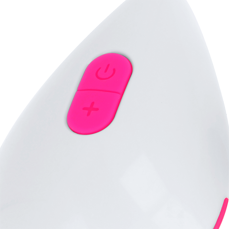 OHMAMA - VIBRATING EGG 10 MODES PINK AND WHITE