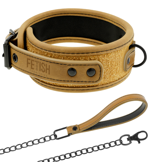 FETISH SUBMISSIVE ORIGIN - COLLANA A CATENA RIVESTITA IN NEOPRENE - FETISH SUBMISSIVE ORIGIN | Lingerie Harness Boutique