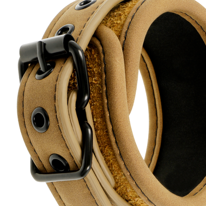 FETISH SUBMISSIVE ORIGIN - MANETTE IN PELLE VEGANA CON FODERA IN NEOPRENE - FETISH SUBMISSIVE ORIGIN | Lingerie Harness Boutique