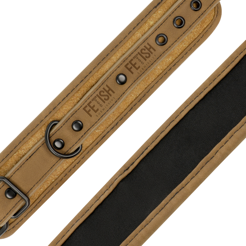 FETISH SOTTOMESSA ORIGINE - FODERA IN NEOPRENE MANICOTTI PER CAVIGLIA IN PELLE VEGANA - FETISH SUBMISSIVE ORIGIN | Lingerie Harness Boutique