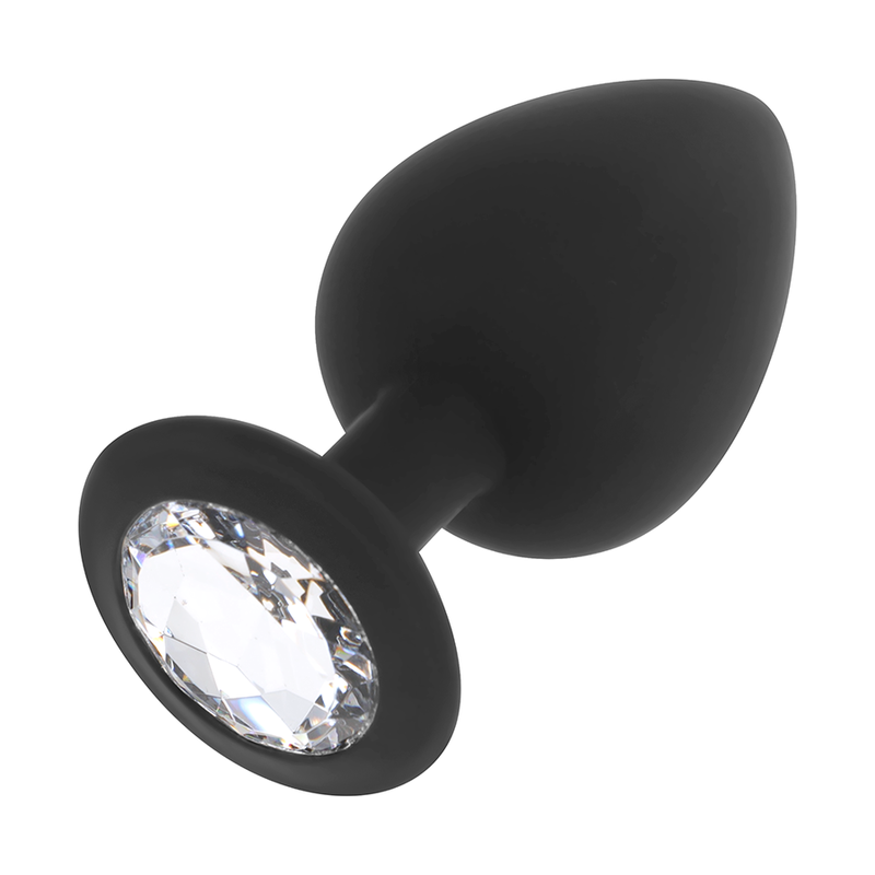 OHMAMA - DIAMOND SILICONE BUTT PLUG SIZE M 8 CM