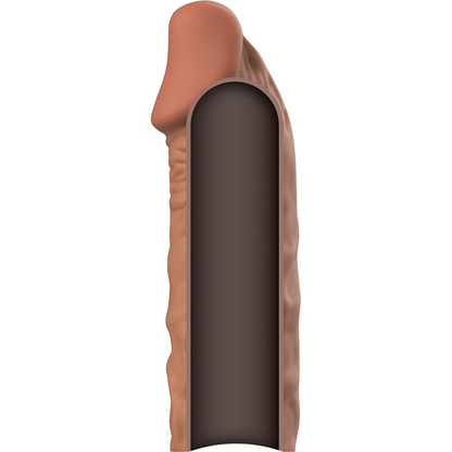 VIRILXL - ESTENSIONE DEL PENE IN SILICONE LIQUIDO V5 MARRONE - VIRILXL | Lingerie Harness Boutique
