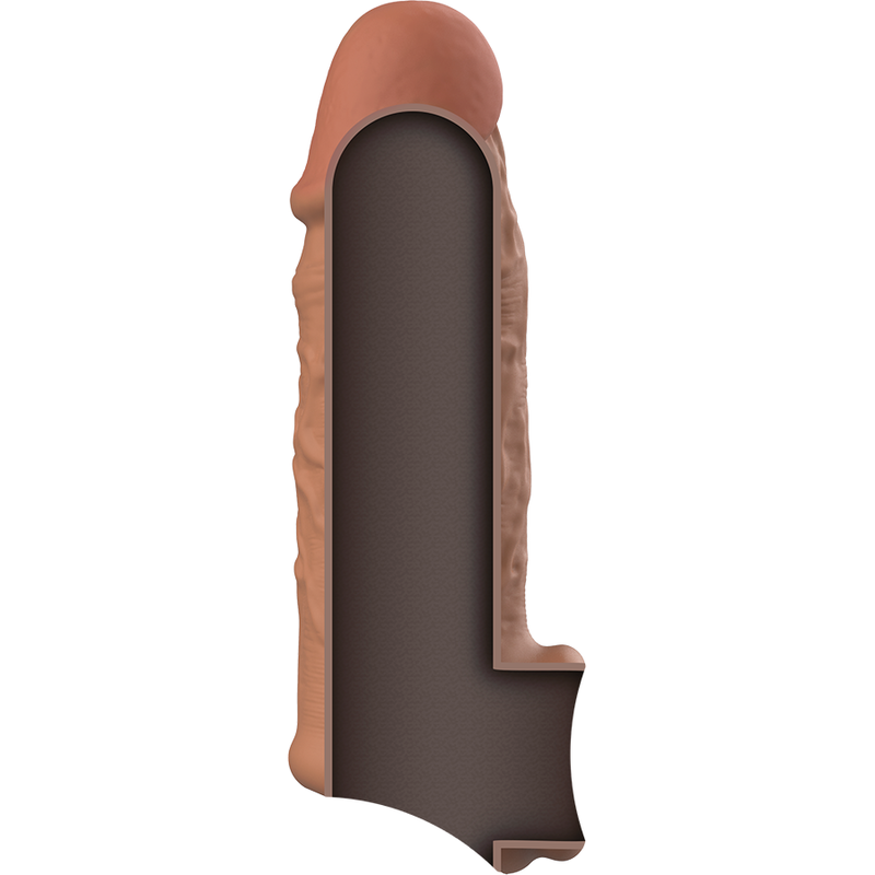 VIRILXL - ESTENSIONE DEL PENE IN SILICONE LIQUIDO V7 MARRONE - VIRILXL | Lingerie Harness Boutique