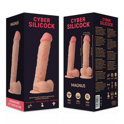 CYBER SILICOCK - DONG IN SILICONE LIQUIDO MORBIDO ULTRA REALISTICO 20.5 CM -O- 4.1 CM - CYBER SILICOCK | Lingerie Harness Boutique