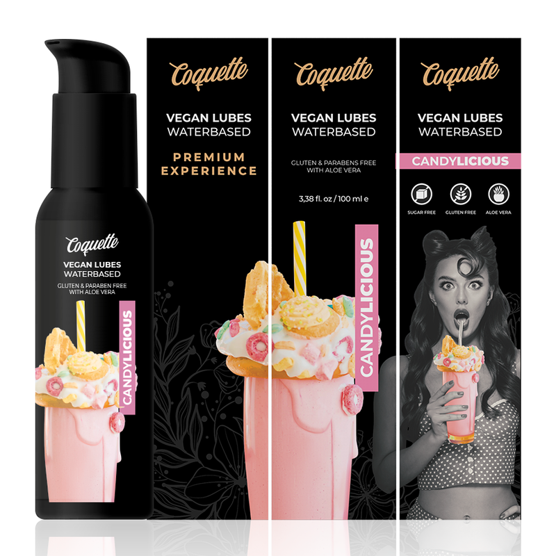 COQUETTE CHIC DESIRE - ESPERIENZA PREMIUM LUBRIFICANTE VEGANO CANDYLICIOUS 100ML - COQUETTE COSMETICS | Lingerie Harness Boutique