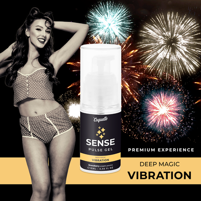 COQUETTE CHIC DESIRE - GEL VIBRANTE PULSE FRAGOLA PREMIUM LIQUIDO 15ML - COQUETTE COSMETICS | Lingerie Harness Boutique