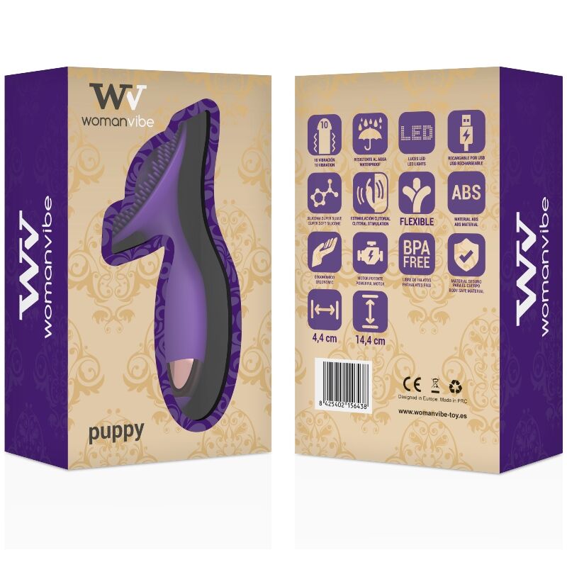 WOMANVIBE - STIMOLATORE PER CUCCIOLI IN SILICONE RICARICABILE - WOMANVIBE | Lingerie Harness Boutique