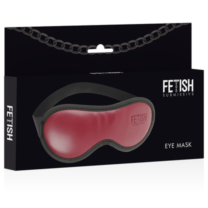 FETISH SUBMISSIVE DARK ROOM - MASCHERA VEGANA IN PELLE CON FODERA IN NEOPRENE