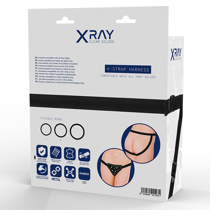 X RAY - IMBRAGATURA CON ANELLI IN SILICONE - X RAY | Lingerie Harness Boutique