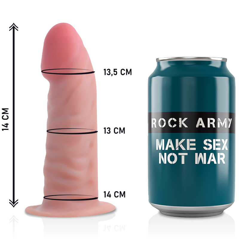 ROCKARMY - IMBRACATURA + DILDO REALISTICO TIGRE A DOPPIA DENSIT 14 CM -O- 4.46 CM - ROCK ARMY | Lingerie Harness Boutique