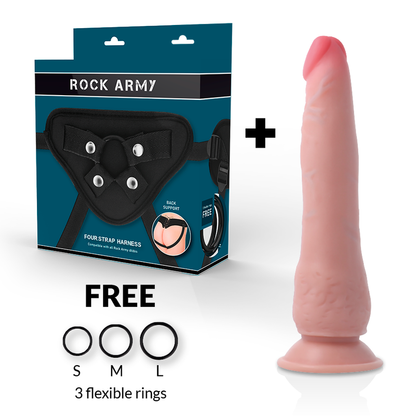 ROCKARMY - IMBRACATURA + CROCIATO A DOPPIA DENSIT 21.5 CM -O- 4.46 CM - ROCK ARMY | Lingerie Harness Boutique