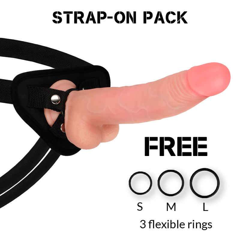 ROCKARMY - IMBRACATURA + LEOPARD A DOPPIA DENSIT 23 CM -O- 4.77 CM - ROCK ARMY | Lingerie Harness Boutique