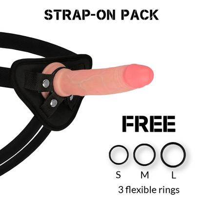 ROCKARMY - IMBRACATURA + DILDO IN SILICONE LIQUIDO PREMIUM AVENGER 19 CM -O- 3.98 CM - ROCK ARMY | Lingerie Harness Boutique